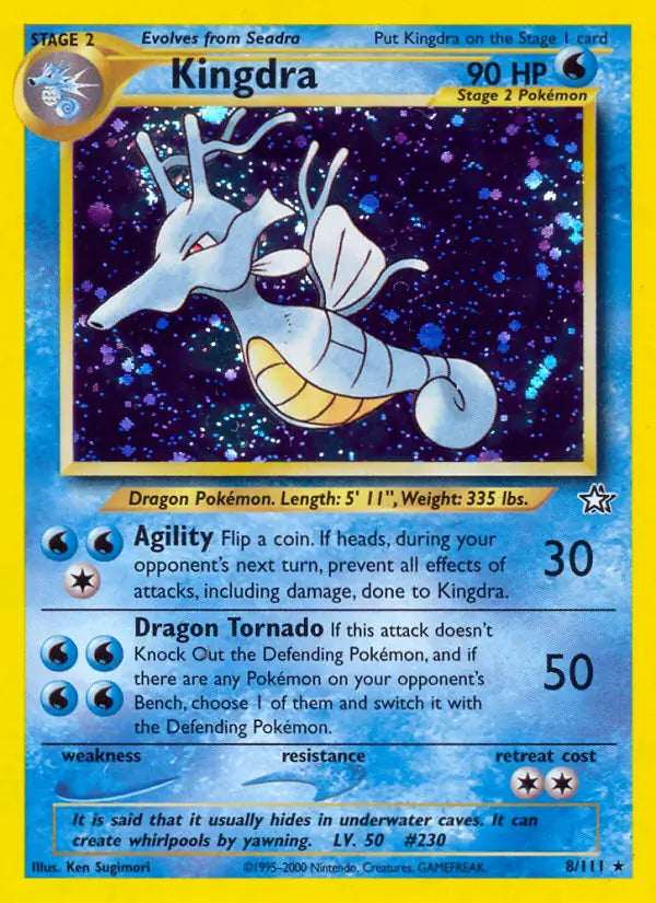 Kingdra Neo Genesis Holo Rare 8