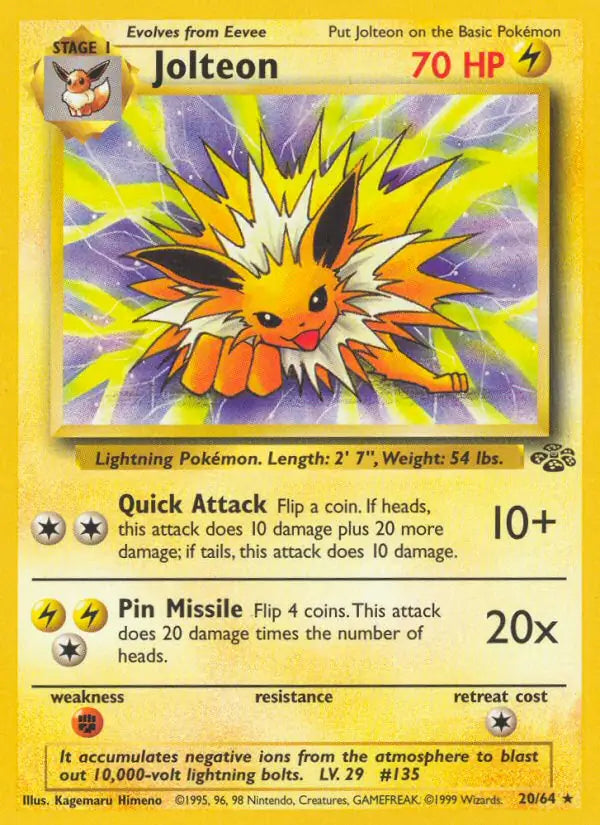 Jolteon Jungle Rare 20