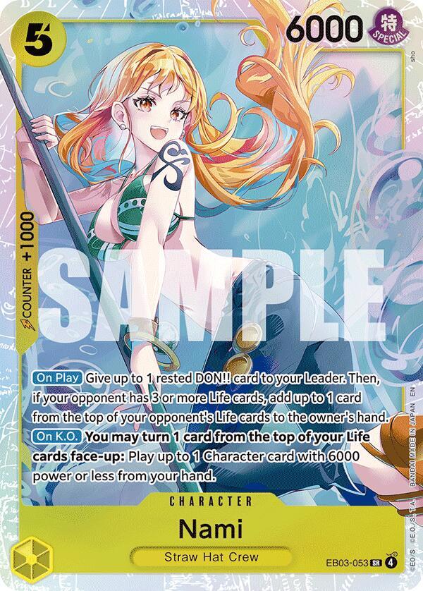 Nami (053) Extra Booster: One Piece Heroine's Edition SR EB03-053 (Copy)