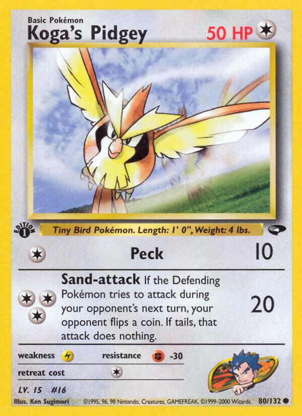 Koga's Pidgey (80) Gym Challenge Common • 80 1st Edition