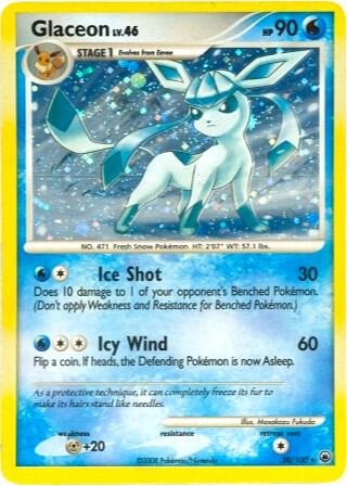 Glaceon (DP Majestic Dawn) Deck Exclusives Holo Rare 020/100