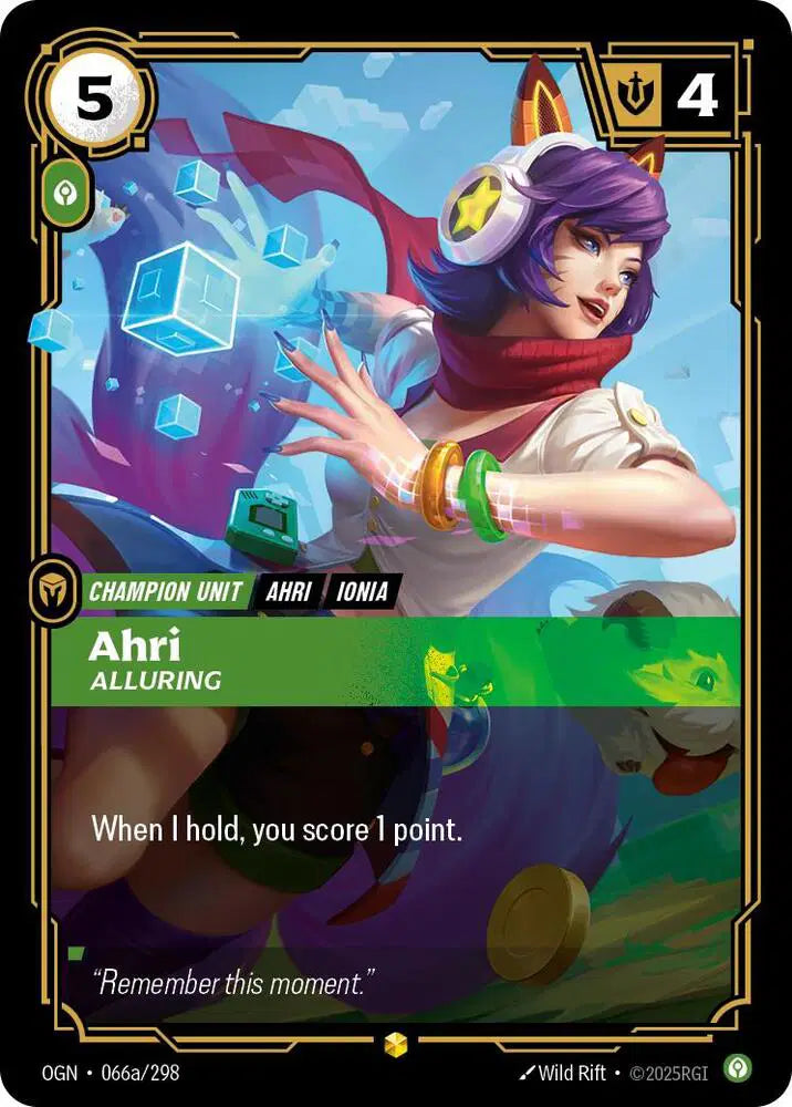 Ahri - Alluring (Alternate Art) (066a/298) Origins