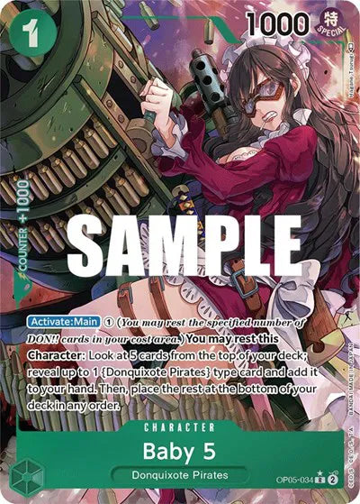 Baby 5 (Alternate Art) (OP05-034) Awakening of the New Era