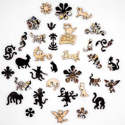 Cathedral Cat 372 Wooden Pieces