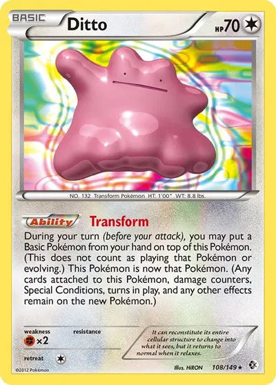 Ditto Boundaries Crossed Holo Rare 108