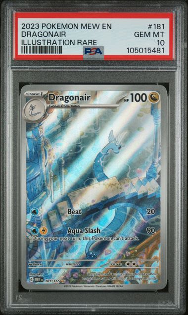 2023 Pokemon Mew En-151 #181 Dragonair Illustration Rare (#105015481) GEM MT 10