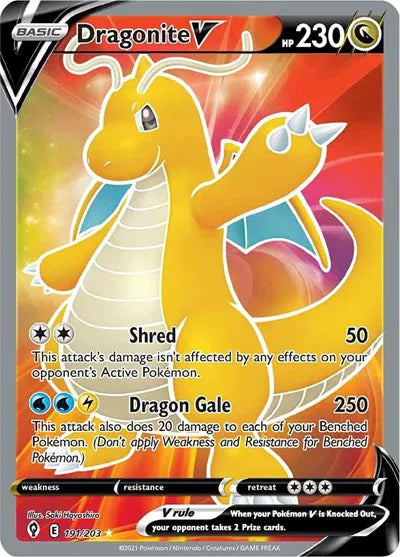 Dragonite V (Full Art) Ultra Rare 191/203 Evolving Skies