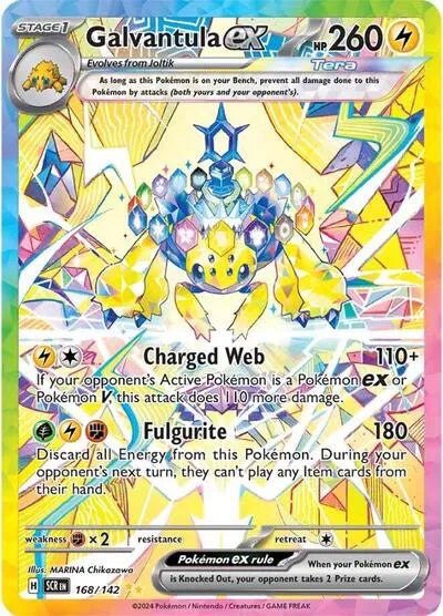 Galvantula ex Pokemon Special Illustration Rare 168/142 Stellar Crown