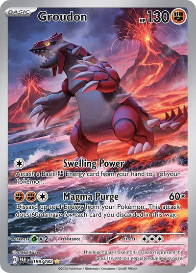 Groudon Illustration Rare 199/182 Paradox Rift