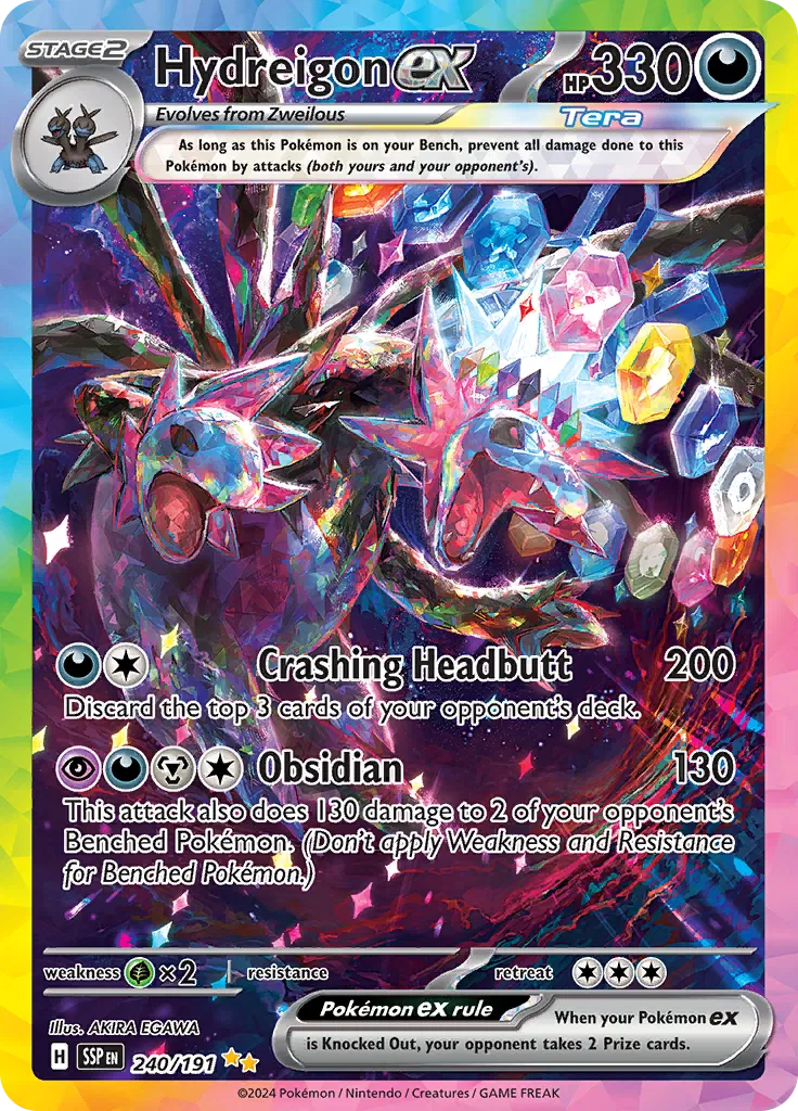 Hydreigon ex Special Illustration Rare 240/191 Surging Sparks