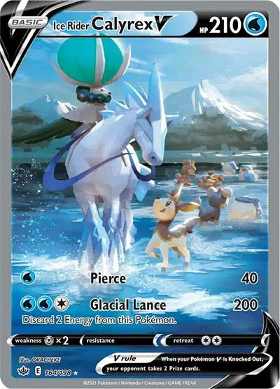 Ice Rider Calyrex V (Alternate Full Art)(164/198) Chilling Reign