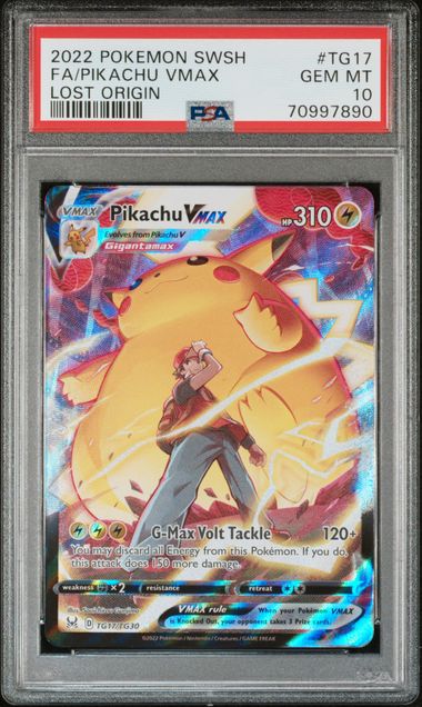 Pikachu VMAX #TG17 PSA 10 Graded slab