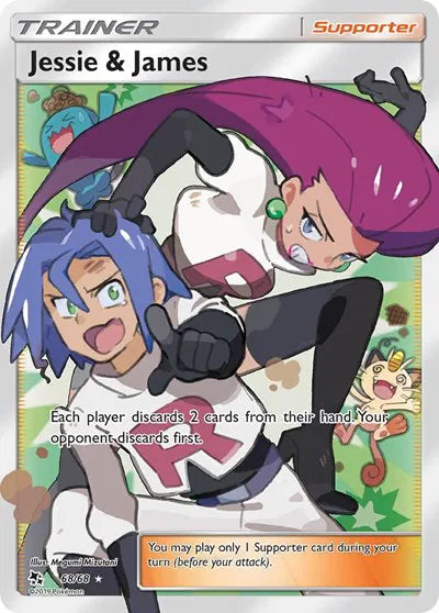 Jessie & James (Full Art) Ultra Rare 68/68 Hidden Fates