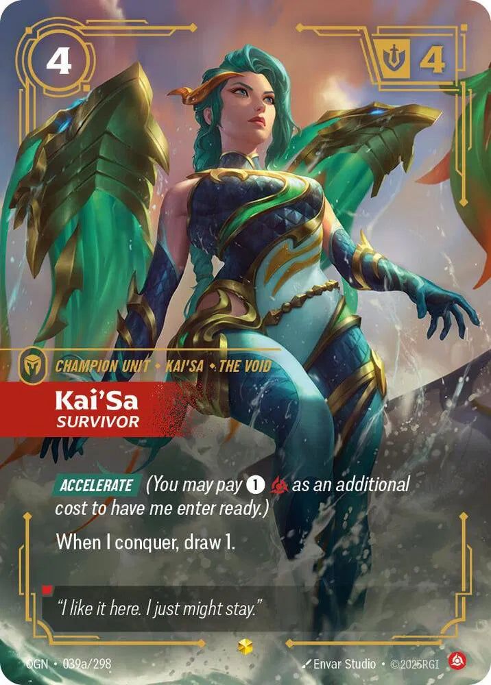 Kai'Sa - Survivor (Alternate Art) Origins Showcase 039a/298