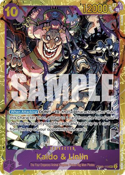 Kaido & Linlin One Piece(SEC)(OP08-119) Two Legends