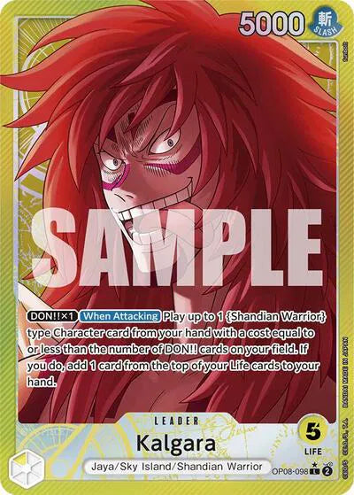 Kalgara (Leader)(Alternate Art)(OP08-098) Two Legends - Near mint-mint (NM-MT)