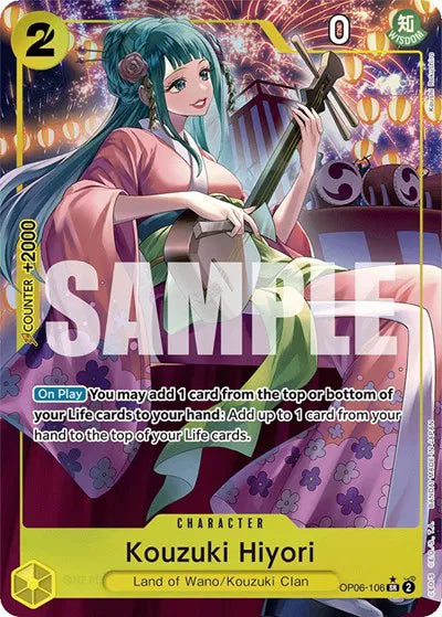 Kouzuki Hiyori (Alternate Art)  (OP06-106) Wings of the Captain