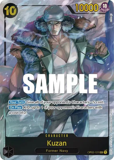 Kuzan (OP02-121) (Alternate Art) Paramount War
