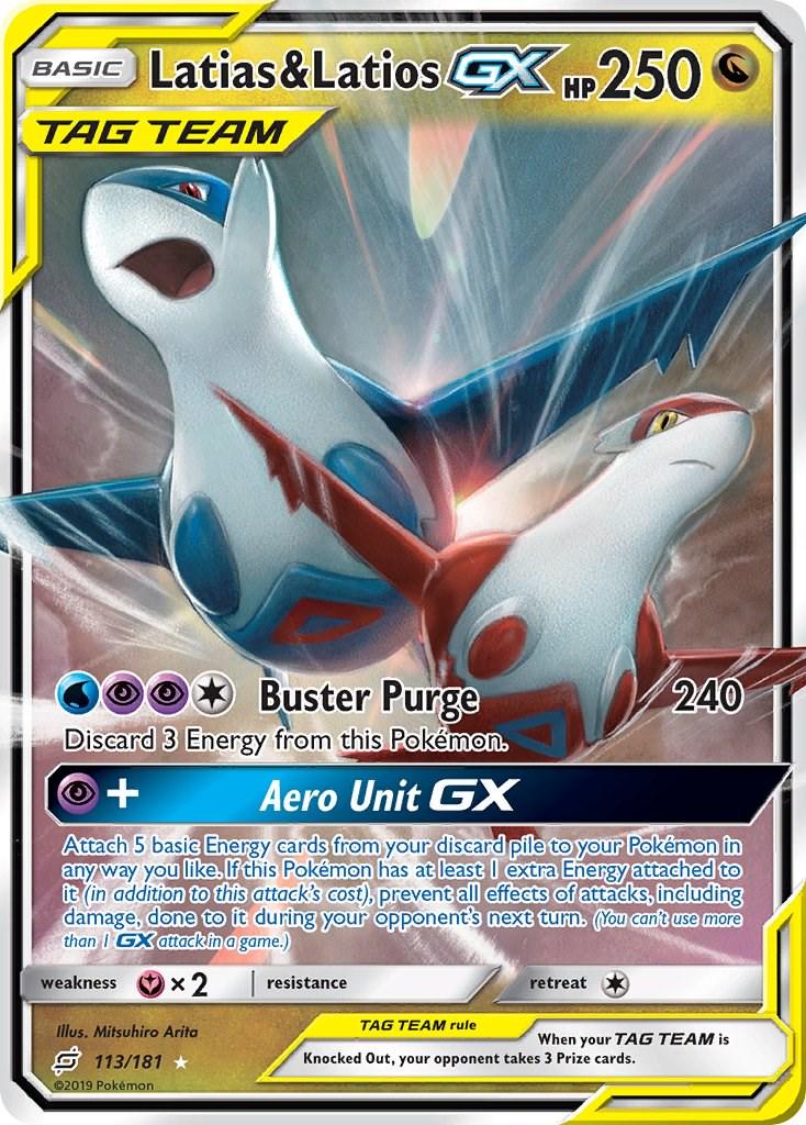 Latias & Latios GX Ultra Rare 113 Team Up
