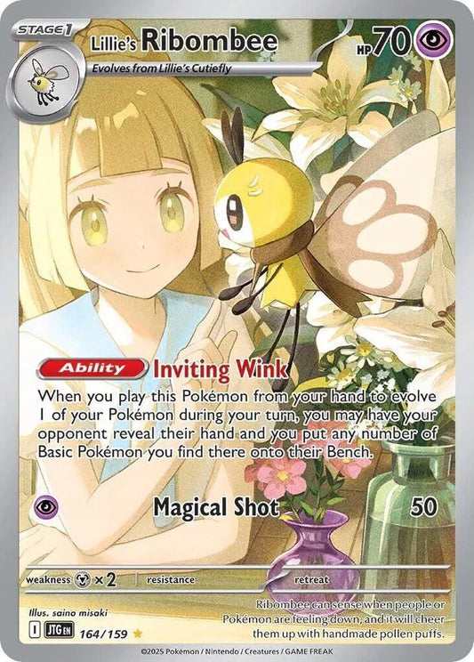 Lillie's Ribombee Illustration Rare 164/159 Journey Together