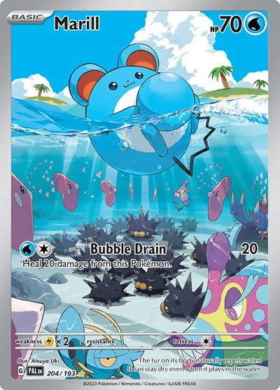 Marill 204/193 Illustration Rare 204/193 Paldea Evolved