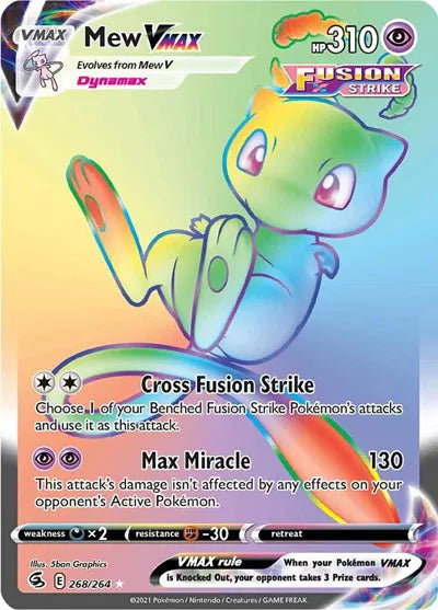 Mew VMAX (Secret) Secret Rare 268/264 Fusion Strike