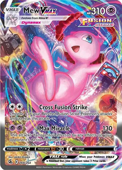 Mew VMAX (Alternate Art Secret) (269/264) Fusion Strike