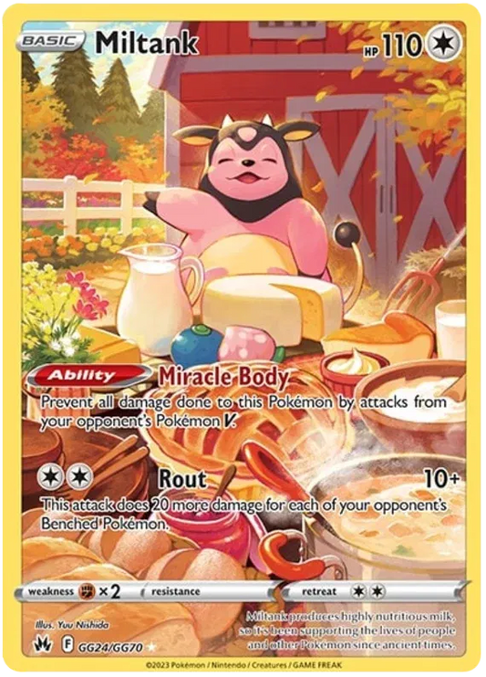 Miltank Holo Rare GG24/GG70 Crown Zenith: Galarian Gallery