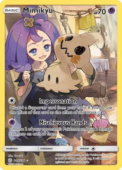 Mimikyu Secret Rare 245/236 Cosmic Eclipse