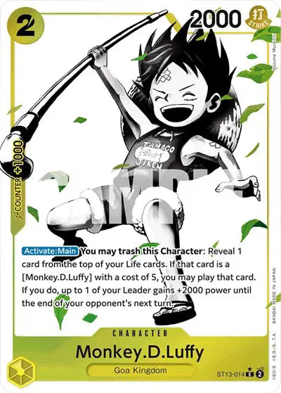 Monkey.D.Luffy (014) (Parallel) ST13-014 Ultra Deck: The Three Brothers