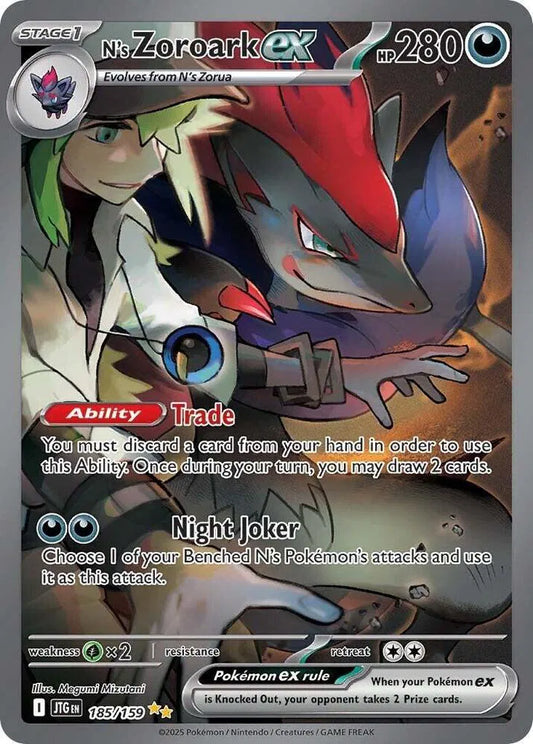 N's Zoroark ex Special Illustration Rare 185/159 Journey Together