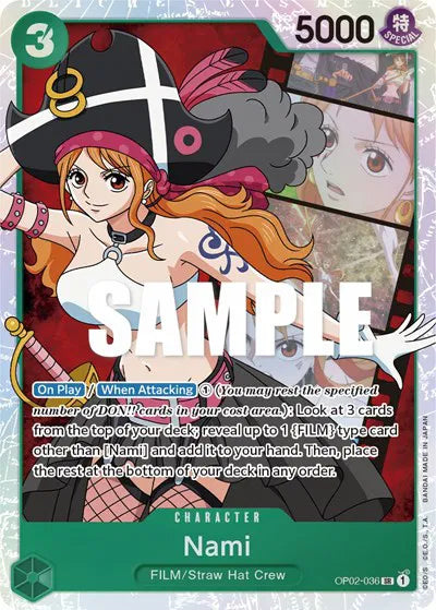 Nami (SR)(OP02-036) Paramount War