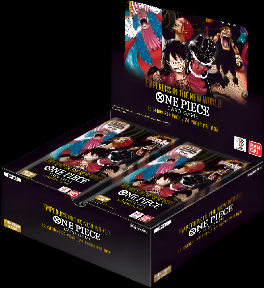 ONE PIECE Card Game: EMPERORS IN THE NEW WORLD OP-09 - Booster Box MasterSet Co. ONE PIECE Card Game: EMPERORS IN THE NEW WORLD OP-09 - Booster Box MasterSet Co.