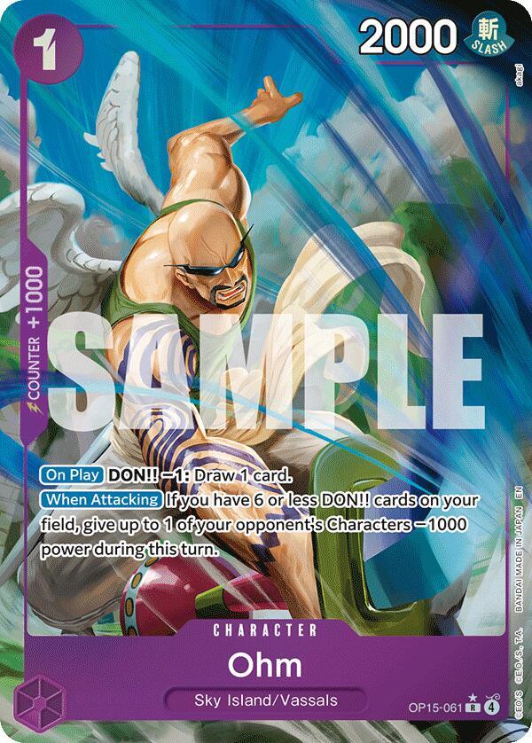 Ohm (Alternate Art) Adventure on Kami's Island R OP15-061