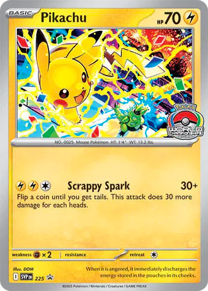 Pikachu (World Championship 2025) Promo 225