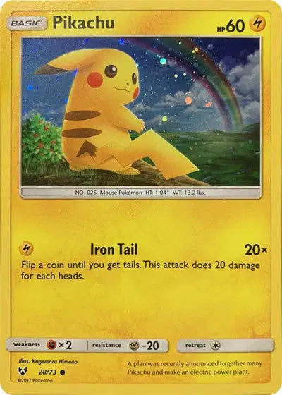 Pikachu (Cosmos Holo)(028/073 Promo) Miscellaneous Cards & Products