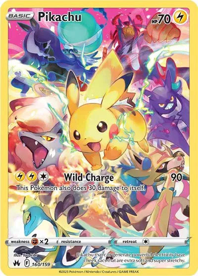 Pikachu Secret Rare 160/159 Crown Zenith