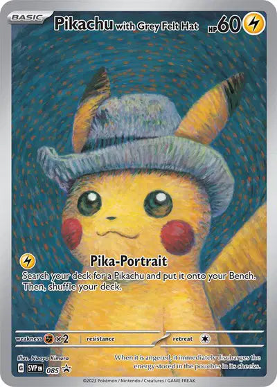 Pikachu with Grey Felt Hat (085) Scarlet & Violet Promo