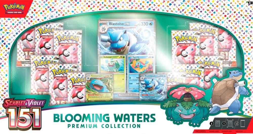 Pokemon SV 151 Blooming Waters Premium Collection MasterSet Co. Pokemon SV 151 Blooming Waters Premium Collection MasterSet Co.