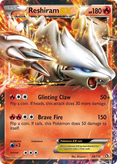 Reshiram EX(29/113) Legendary Treasures