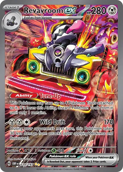 Revavroom ex Special Illustration Rare 224/197 Obsidian Flames