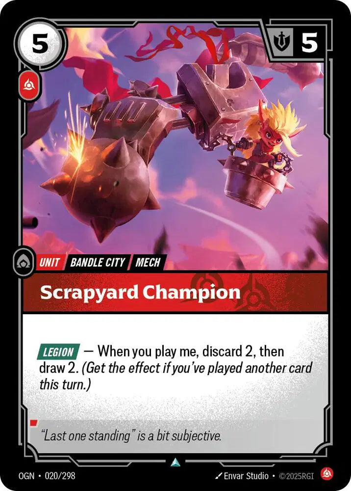 Scrapyard Champion - Uncommon (20/298) Riftbound Origins