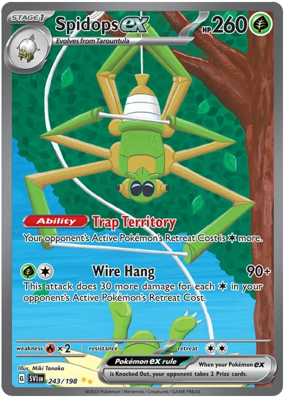 Spidops ex Special Illustration Rare 243/198 Scarlet & Violet Base Set