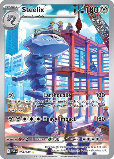 Steelix 208/182 Illustration Rare 208/182 Paradox Rift