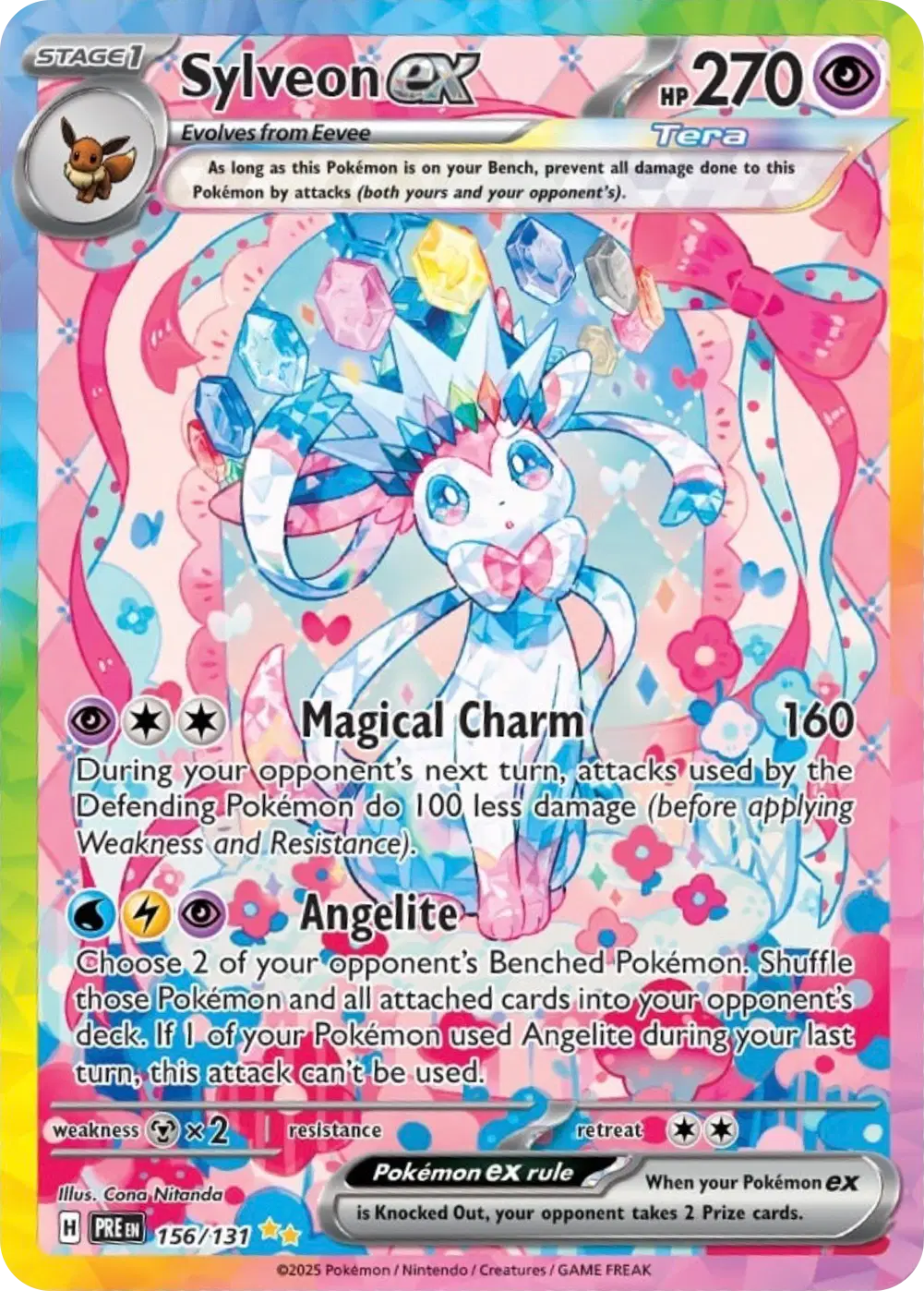 Sylveon ex Special Illustration Rare (156/131) Prismatic Evolutions