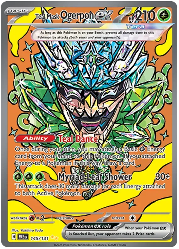 Teal Mask Ogerpon ex (145/131) Prismatic Evolutions