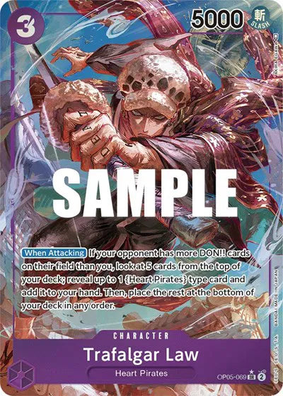 Trafalgar Law (Alternate Art)(OP05-069) Awakening of the New Era