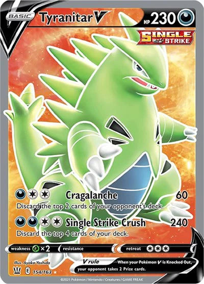 Tyranitar V (Full Art) Pokemon 154/163 Battle Styles