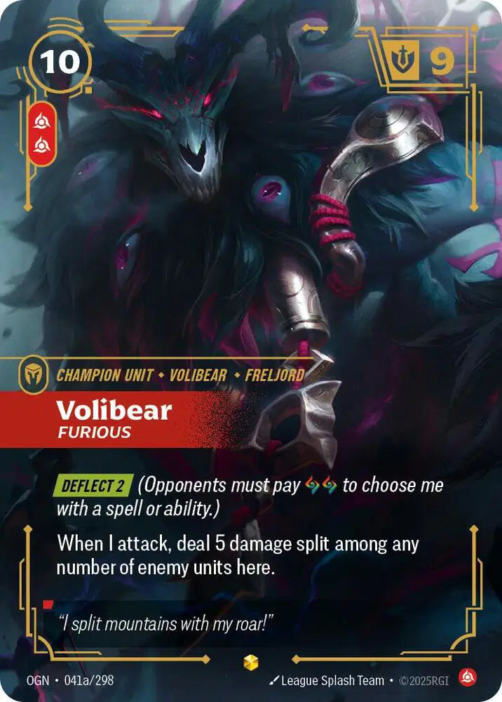 Volibear - Furious (Alternate Art) Origins Alternate Art 041a/298