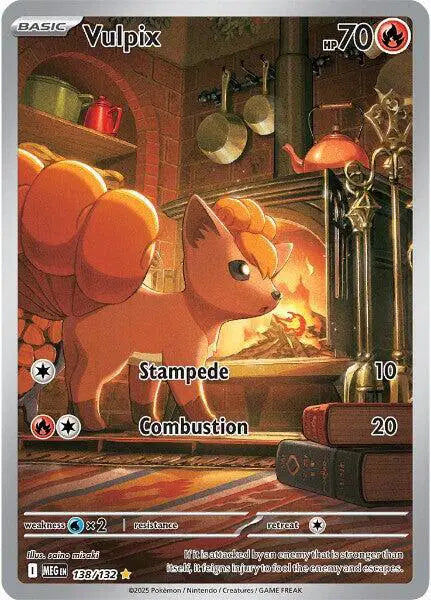 Vulpix Shiny Rare 138/132 Mega Evolution
